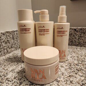 Pink Vanilla Comforting Body Wash, Lotion, Scrub, and Milk